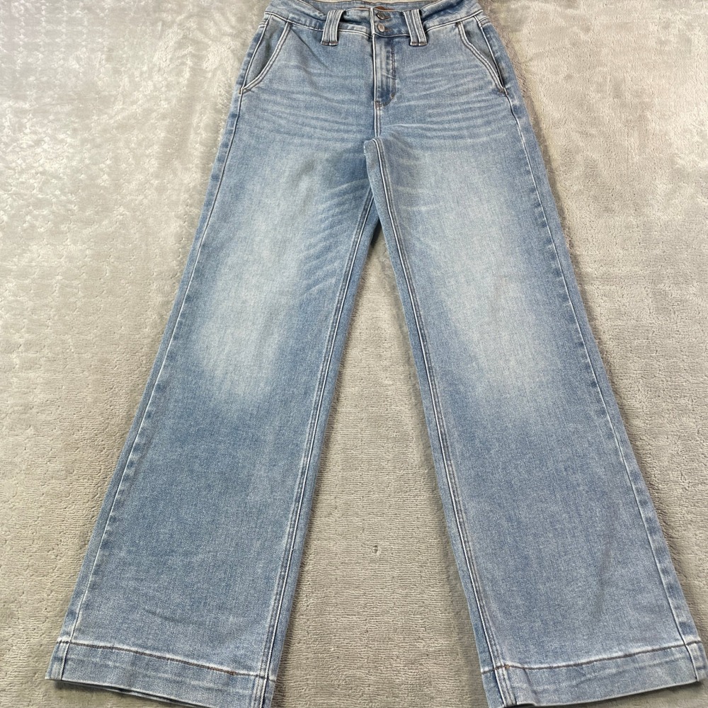 Judy Blue Light Blue Wide Leg Flare Jeans